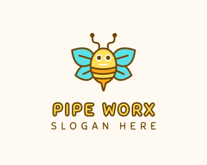 Cute Bee Nursery logo design