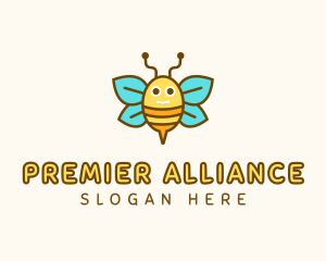 Cute Bee Nursery logo design