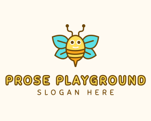 Cute Bee Nursery logo design