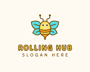 Cute Bee Nursery logo design