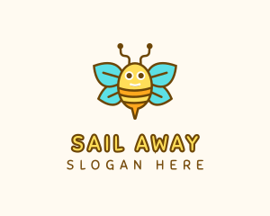 Cute Bee Nursery logo design