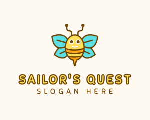 Cute Bee Nursery logo design