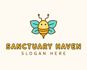 Cute Bee Nursery logo design