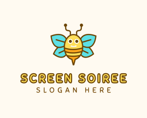 Cute Bee Nursery logo design