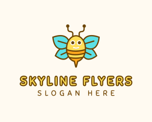 Cute Bee Nursery logo design