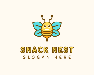 Cute Bee Nursery logo design