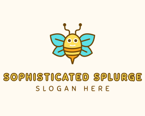 Cute Bee Nursery logo design