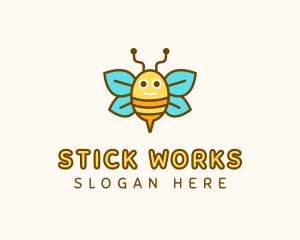 Cute Bee Nursery logo design