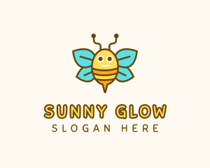 Cute Bee Nursery logo design