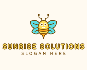 Cute Bee Nursery logo design