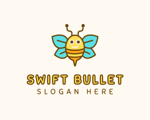 Cute Bee Nursery logo design