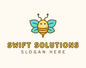 Cute Bee Nursery logo design