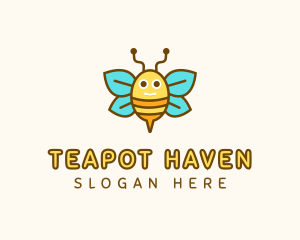 Cute Bee Nursery logo design