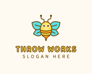 Cute Bee Nursery logo design