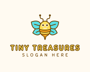 Cute Bee Nursery logo design