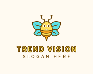 Cute Bee Nursery logo design