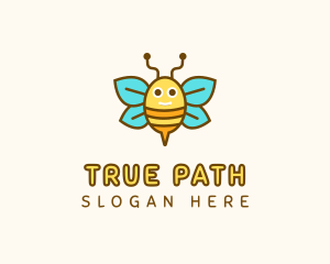 Cute Bee Nursery logo design