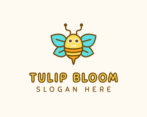 Cute Bee Nursery logo design