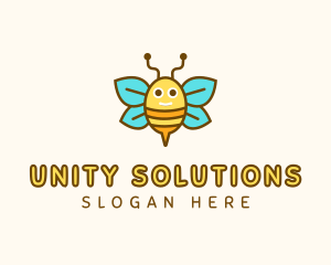 Cute Bee Nursery logo design