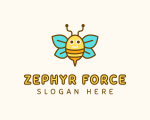 Cute Bee Nursery logo design