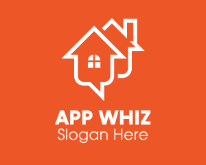 Housing Chat Messaging App logo design