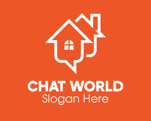 Housing Chat Messaging App logo design