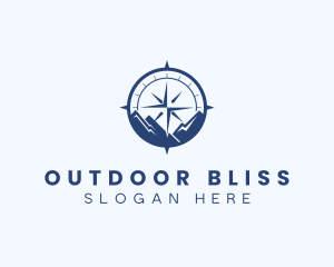 Mountain Compass Destination  logo design