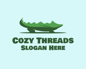 Green Wild Alligator logo design