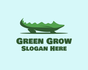 Green Wild Alligator logo design