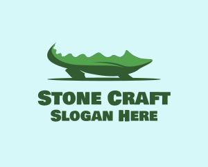 Green Wild Alligator logo design