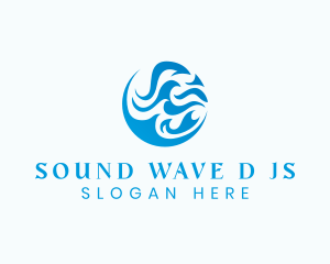 Ocean Water Wave logo design