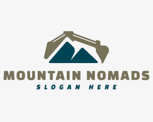 Mountain Backhoe Construction logo design