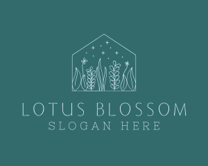 Nature Flowers Housing logo design