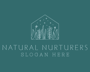 Nature Flowers Housing logo design