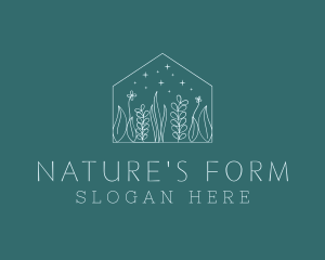 Nature Flowers Housing logo design