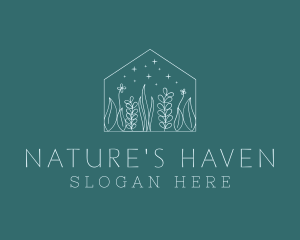 Nature Flowers Housing logo design