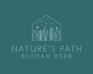 Nature Flowers Housing logo design