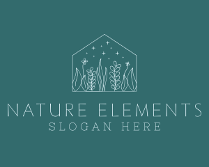 Nature Flowers Housing logo design