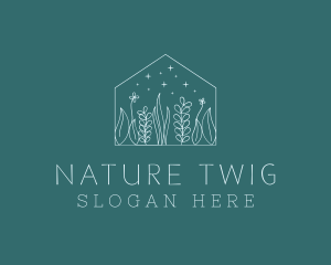 Nature Flowers Housing logo design