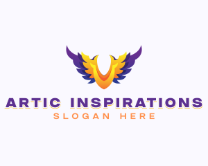 Angel Wings Support Charity logo design