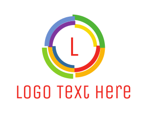 Colorful Generic Lettermark logo