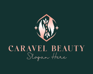 Flower Hand Beauty logo design