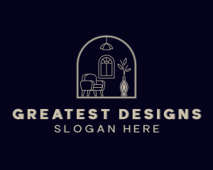 Interior Design Furniture Decor logo design