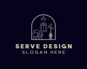 Interior Design Furniture Decor logo design