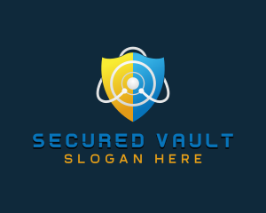 Shield Technology Security logo design