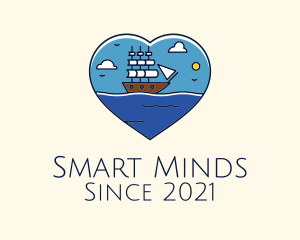 Heart Sail Ship logo