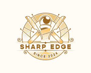 Barber Razor Haircut logo