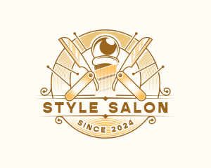 Barber Razor Haircut logo