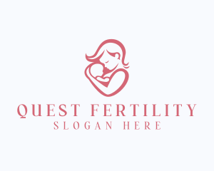 Breastfeeding Mother Baby logo design