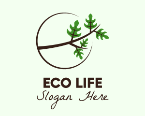 Eco Forest Branch logo design